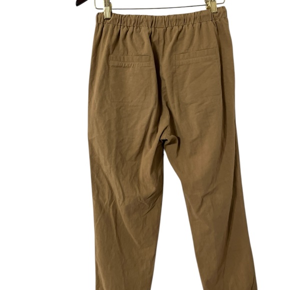 OAK + FORT Cotton Twill Pull On Tan Pants Trousers - Picture 4 of 6